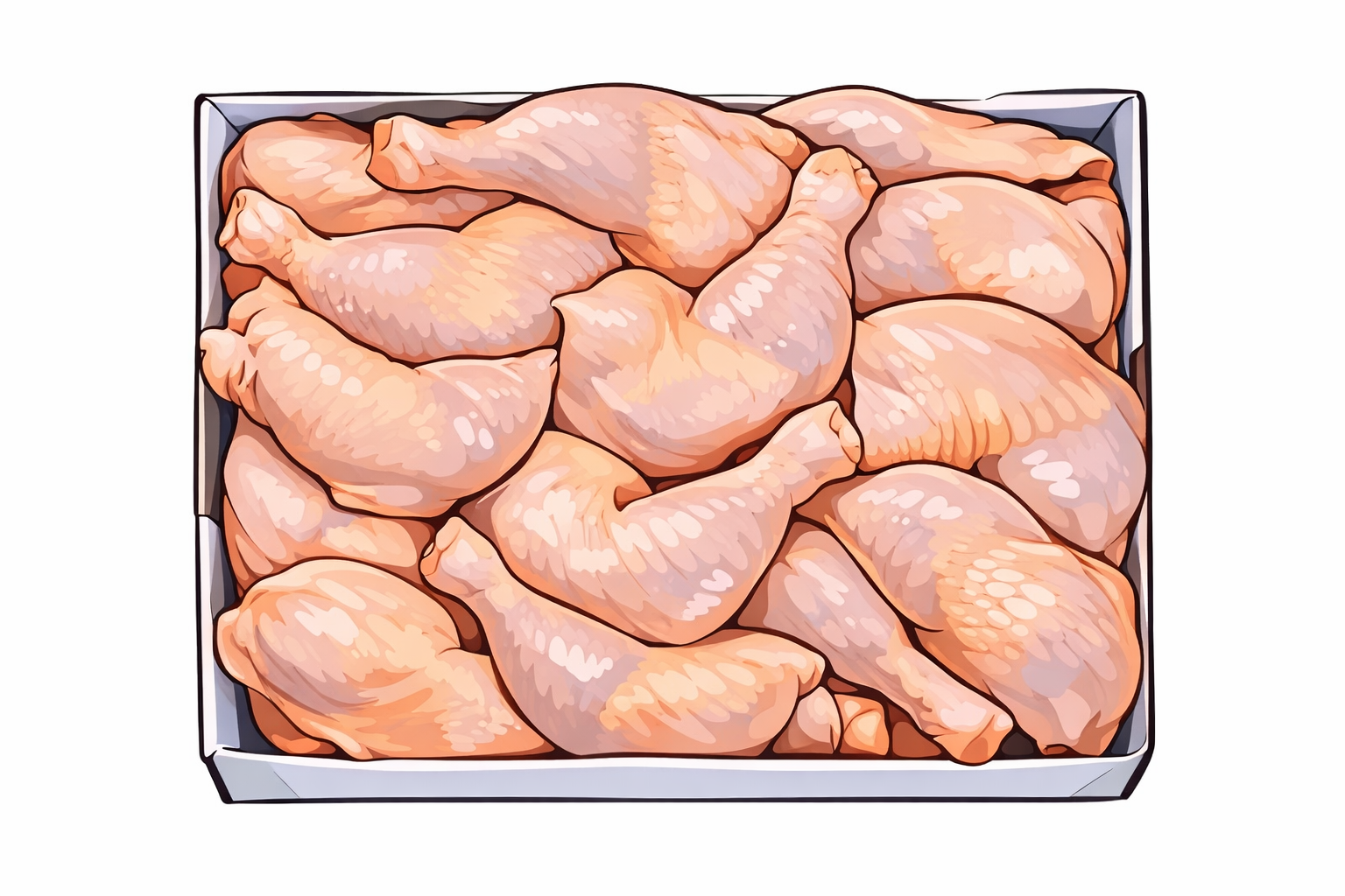 carton de cuisse de poulet - Photo 1