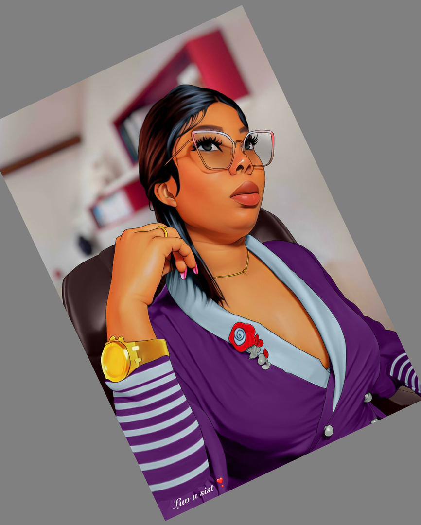 Tableau portrait au crayon digital