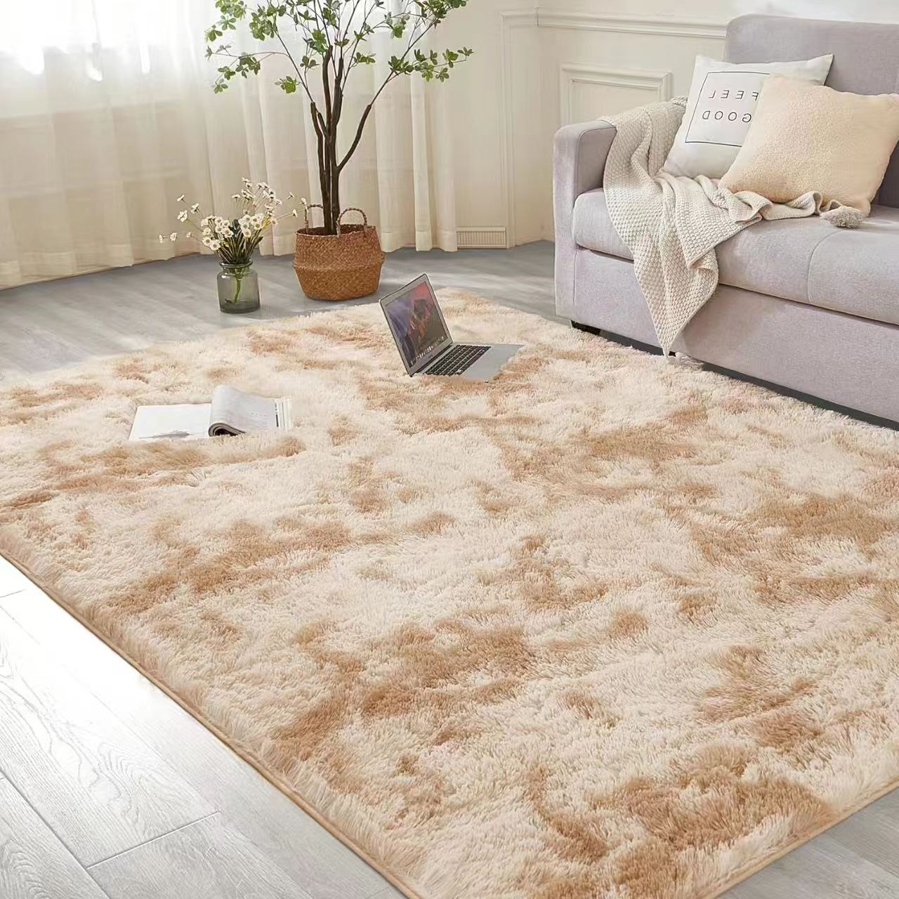 Tapis Fourrure 140 × 180 cm – Douceur & Confort