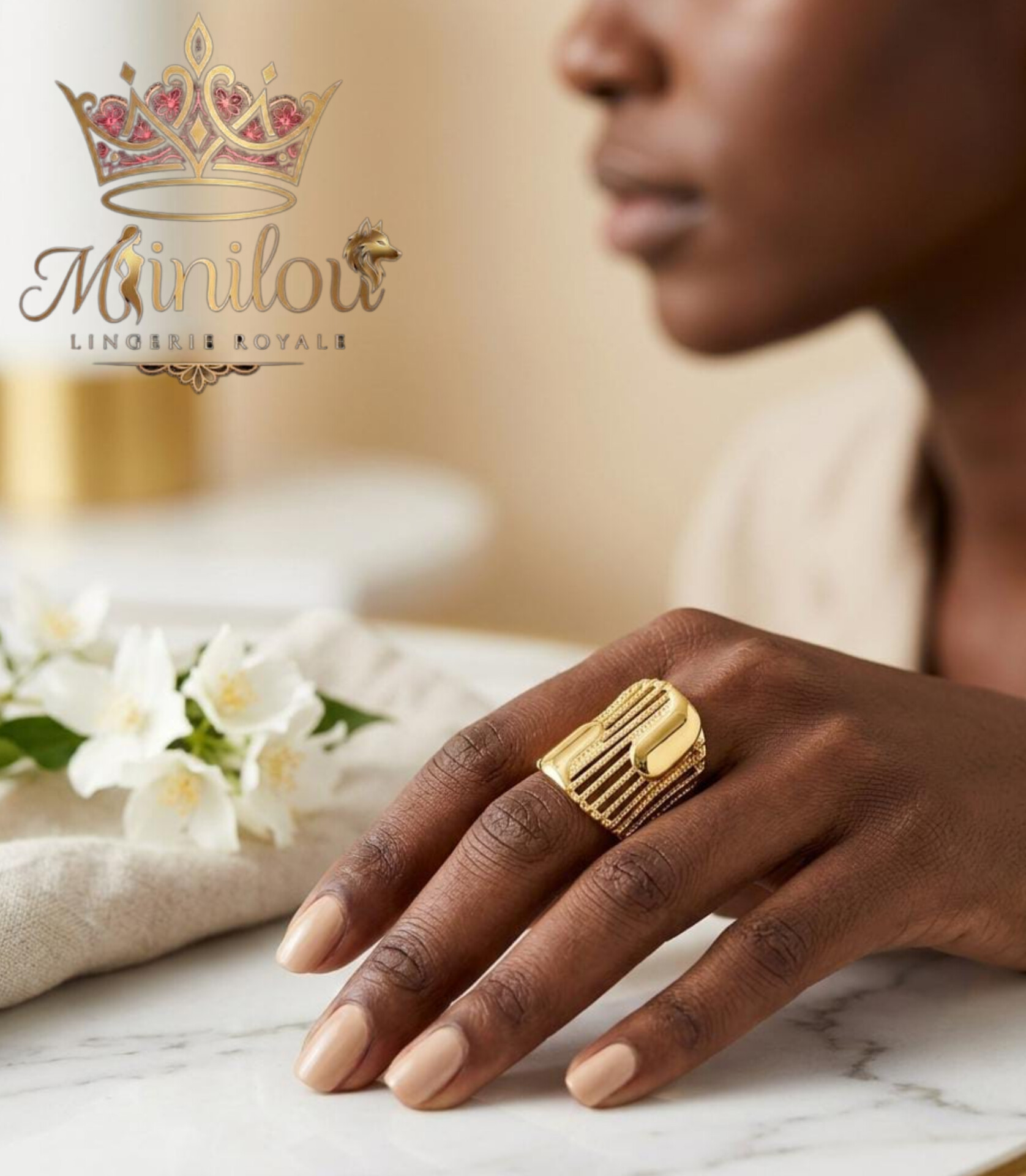 Bague de gala - 500 FCFA Bague de gala - Accessoires - MINILOU LINGERIE ROYALE