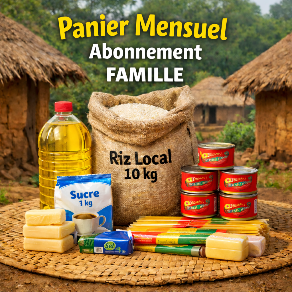 Panier Mensuel Abonnement – Famille - Sérénité longue durée - Alimentation - Marché B
