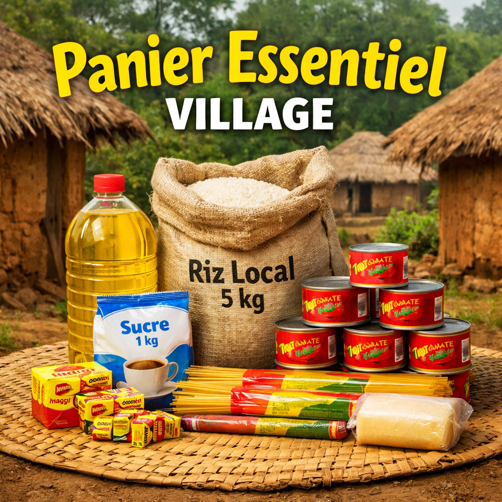 Panier Essentiel Village - Aide de base – alimentation quotidienne - Alimentation - Marché B