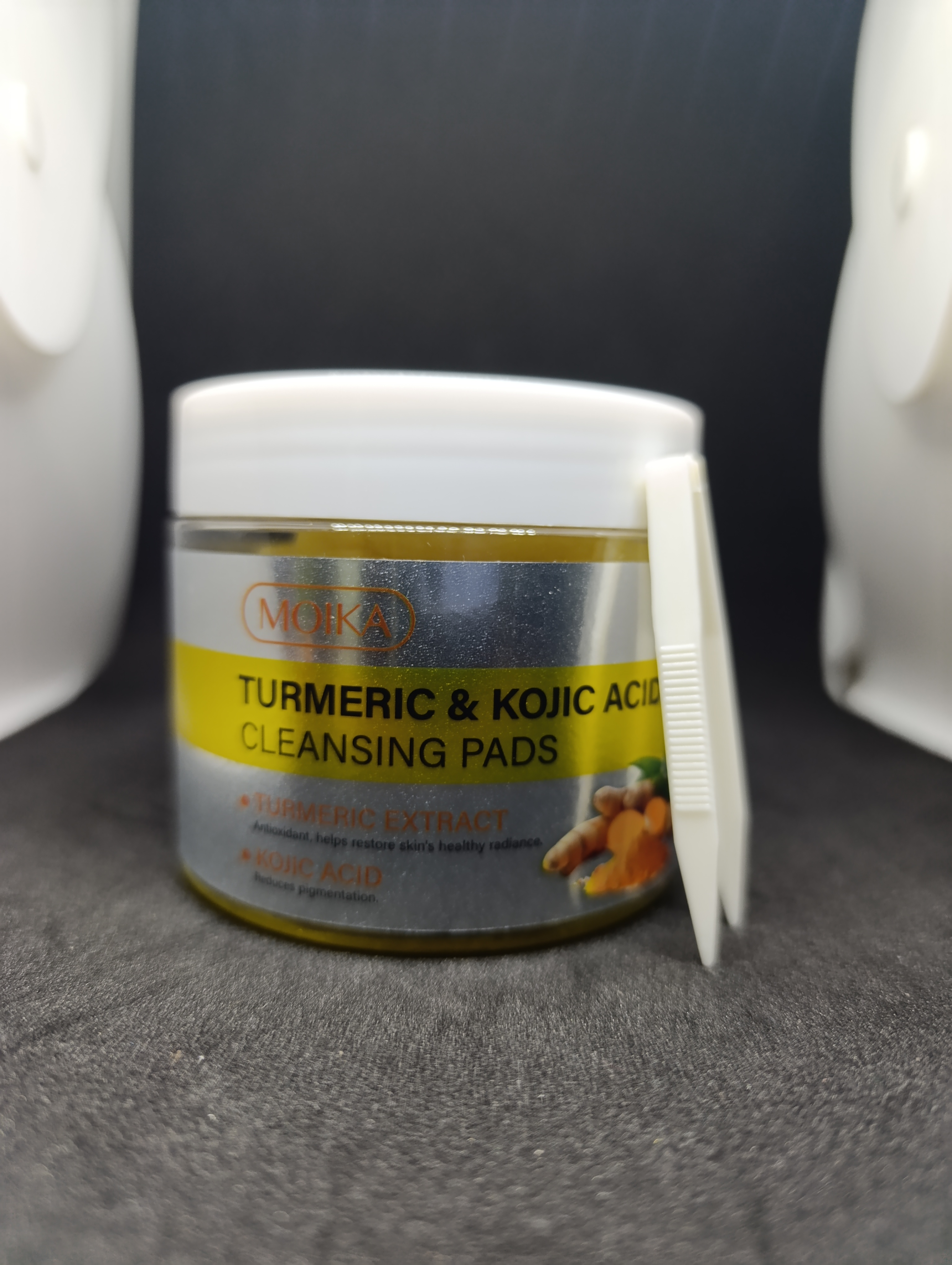 Cotton disque à l'acide Kojic et Curcuma  - Esthétique - BOK - Beauty Of Kyria