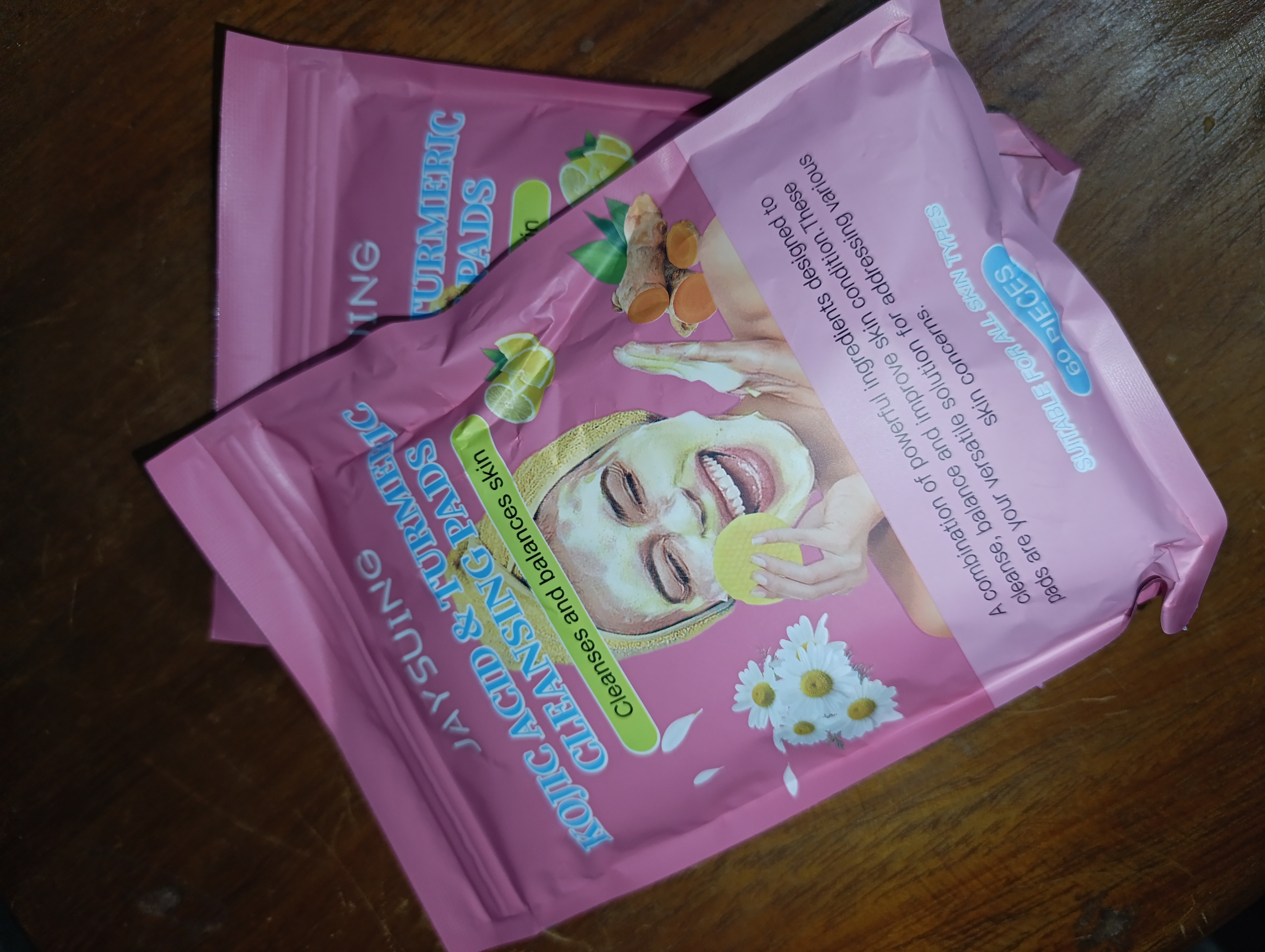 Recharge Cotton disque imbibé d' acide Kojique et de curcuma  - Esthétique - BOK - Beauty Of Kyria