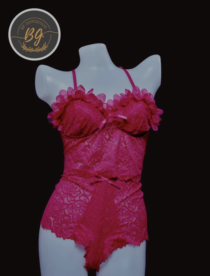 Ensemble rose bonbon 