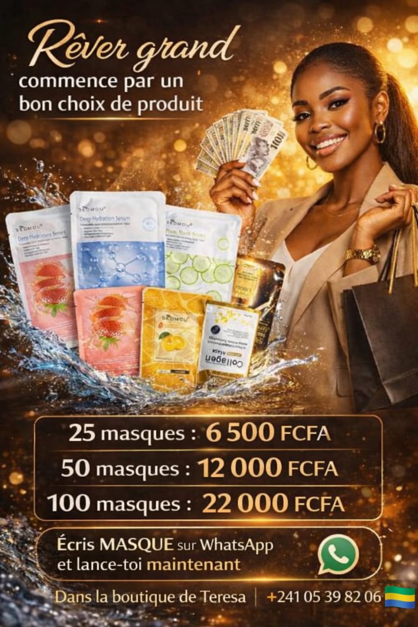 VENTE EN GROS des MASQUES visage en tissu  - Esthétique - La boutique de Térésa